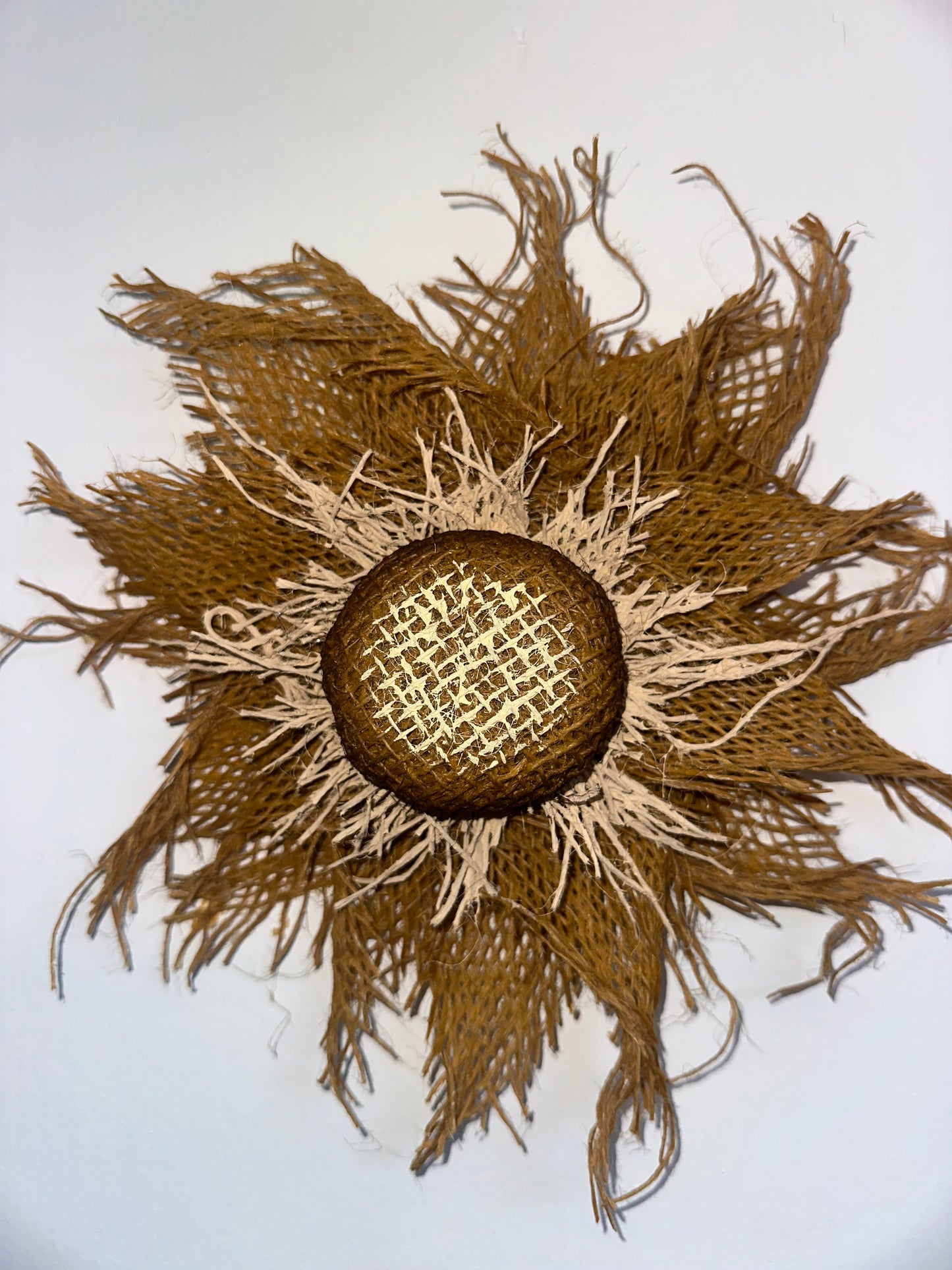 Handcrafted Basque flower décor, rustic home decoration and good luck charm.