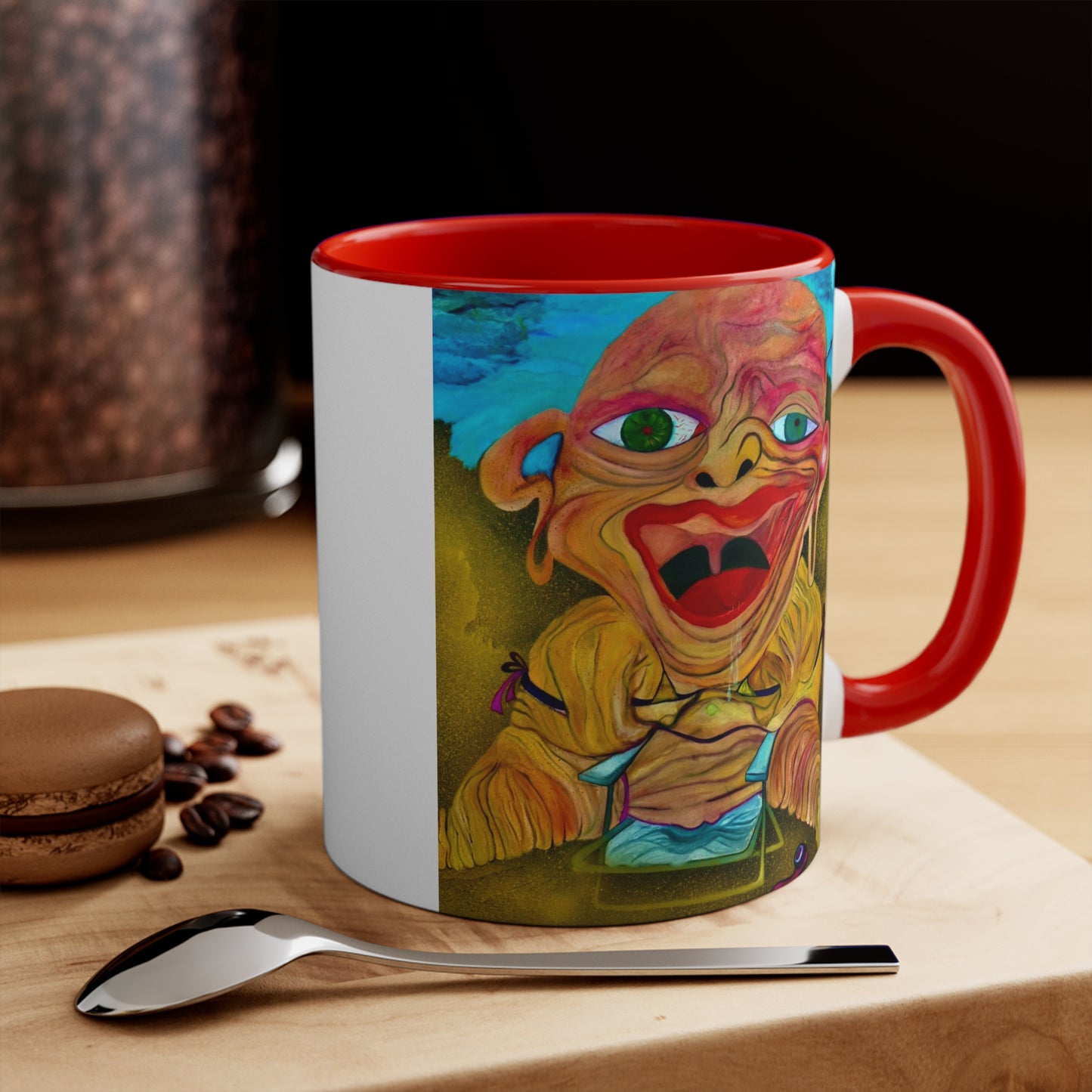 Whimsical coffee cup – bright and fun 11oz mug for everyday use or gifting