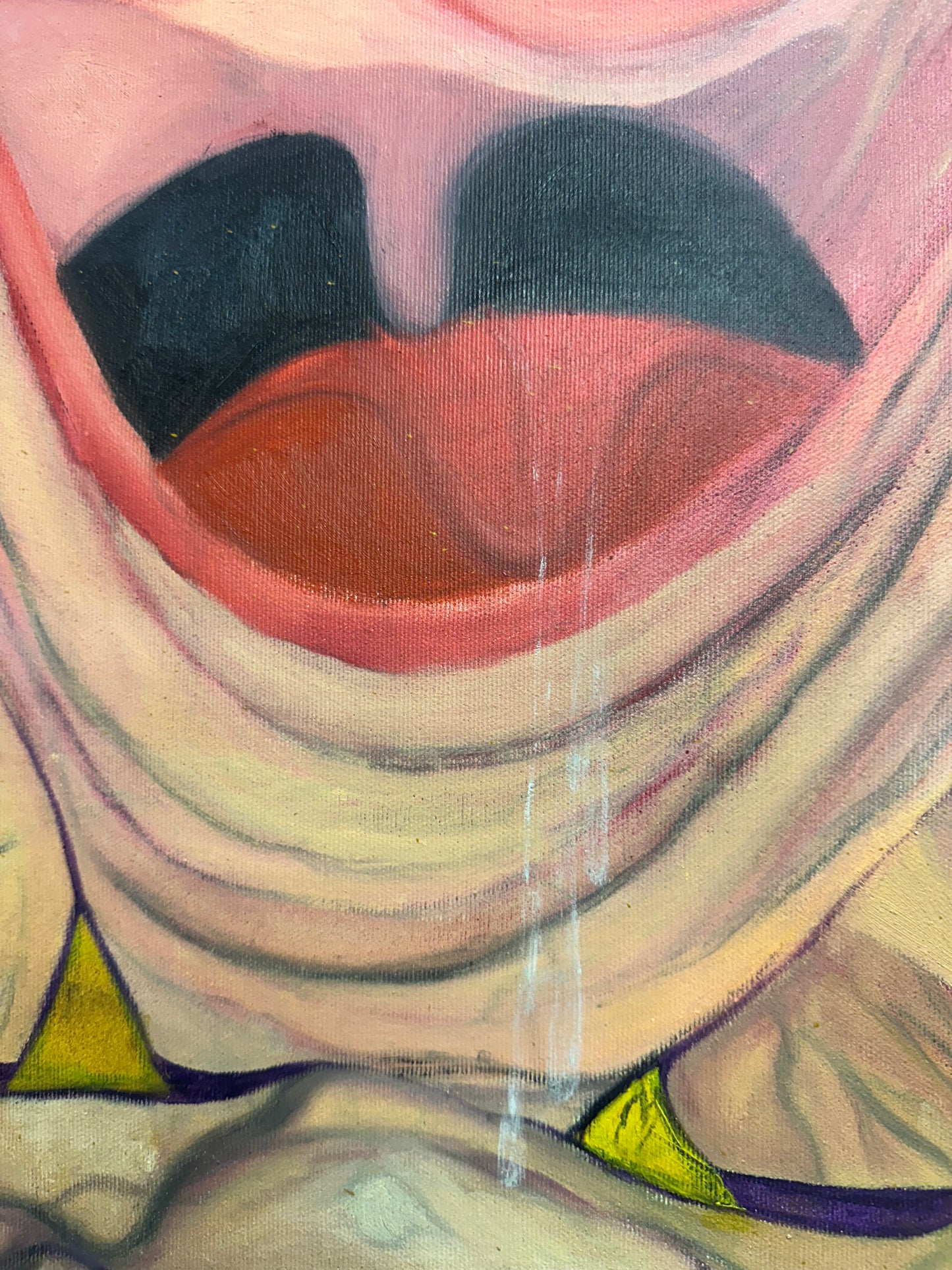 Valentina on the Beach - Oil Painting on Canvas (81x65 cm)