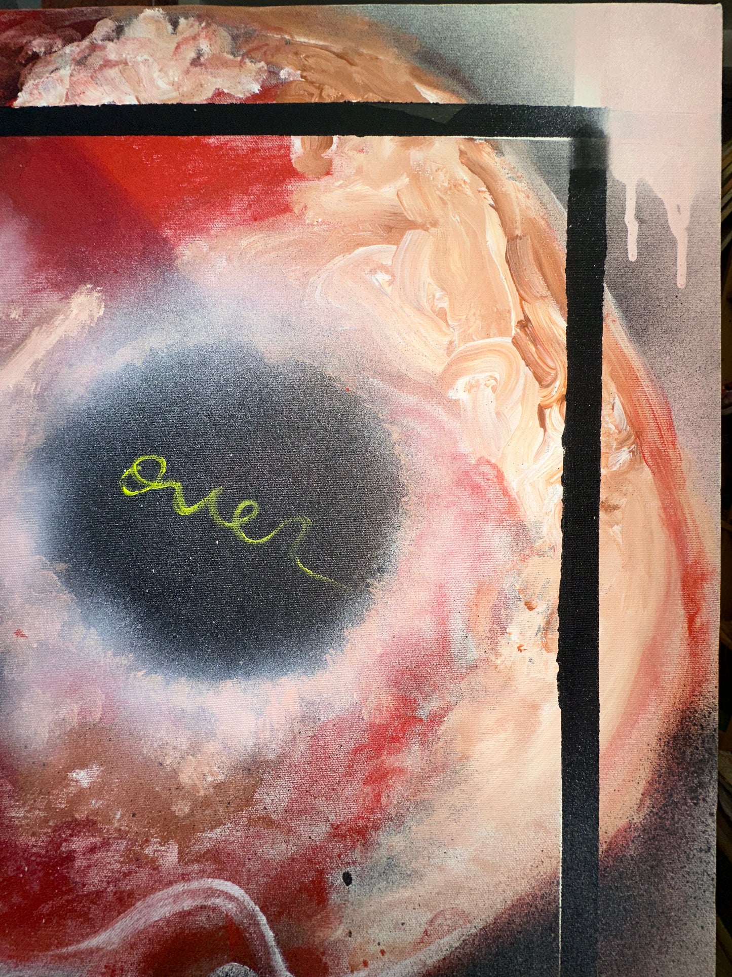 Obra de arte con calaveras mexicanas audaces: rebelión y surrealismo