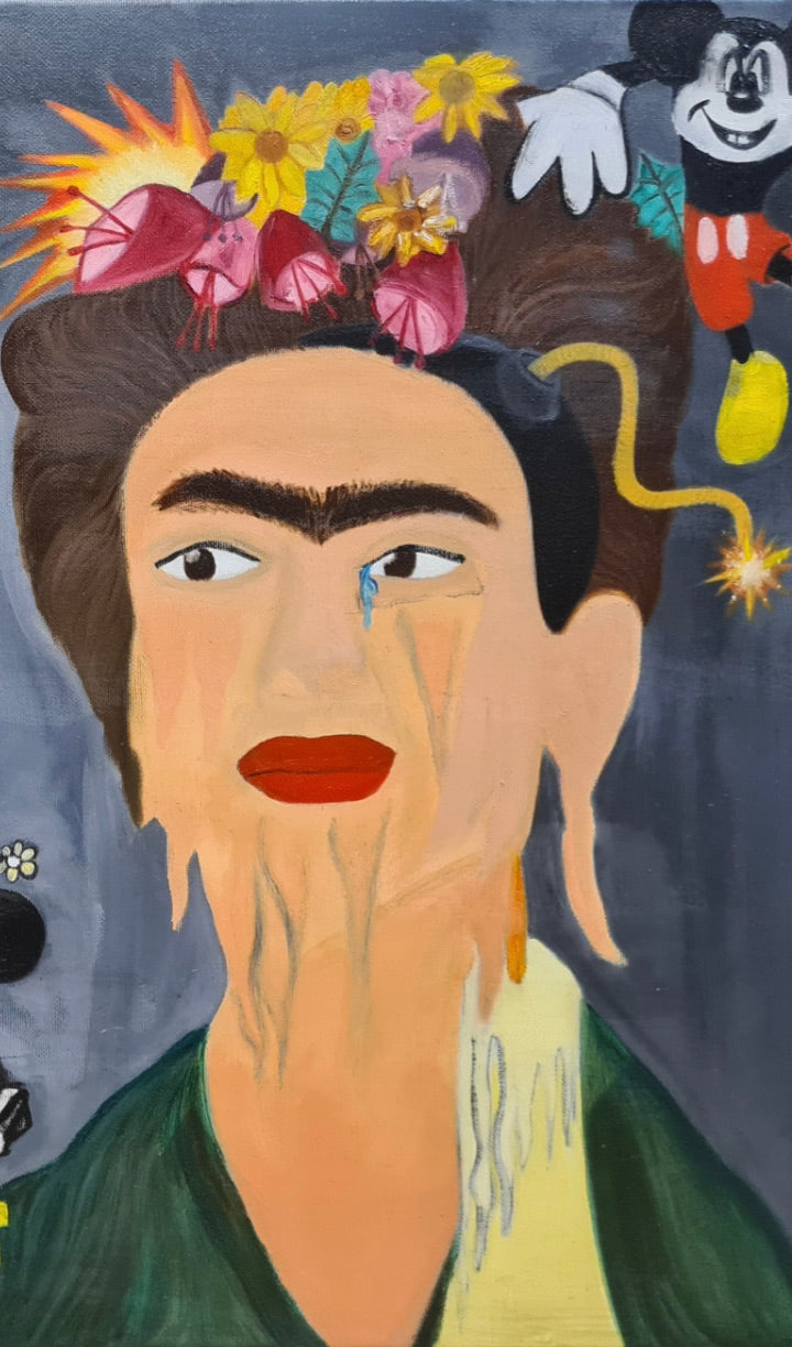 Canvas Artwork of Frida Kahlo and Salvador Dalí – Perfect for Surrealism Art Lovers