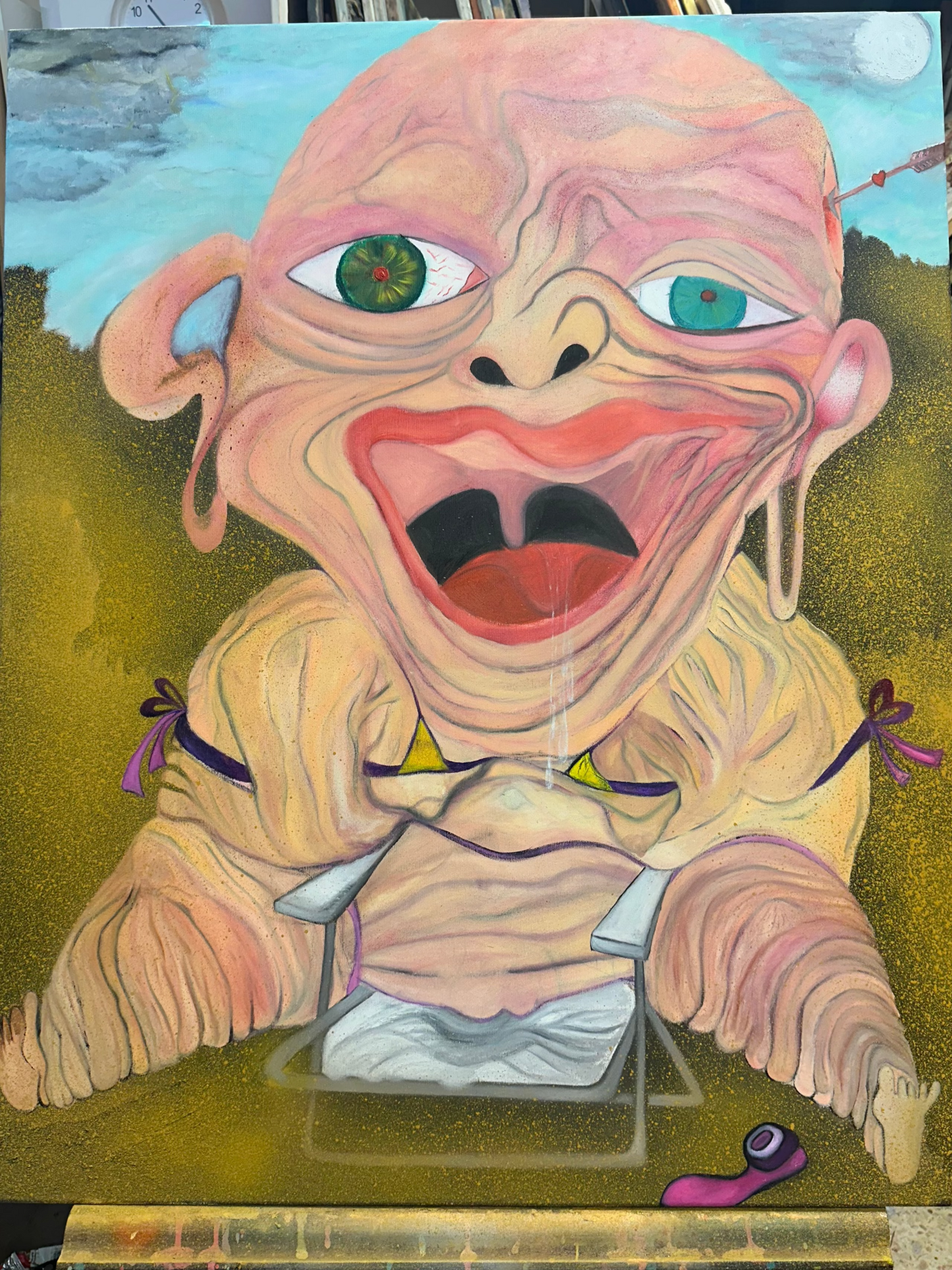 Valentina: En el Corazón de la Playa es una pintura al óleo sobre lienzo que captura a Valentina disfrutando de un momento de descanso en la playa. Con detalles realistas y una paleta de colores suaves y naturales, esta obra invita a la reflexión y al disfrute de los pequeños momentos de la vida. Ideal para espacios contemporáneos y relajantes.