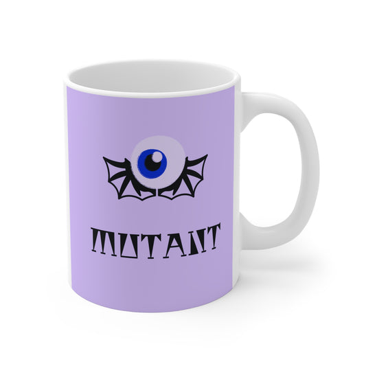 Alien Art Mug, Unique Coffee Mug, Sci-Fi Gift, Fantasy Mug, Cat Lover Gift, Cosmic Character Mug